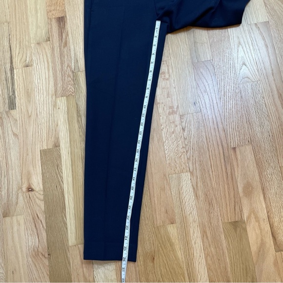 J. Crew Cropped Pants Slim Corpcore Four Seasons Navy Viscose Women’s Size 2 - Picture 7 of 12